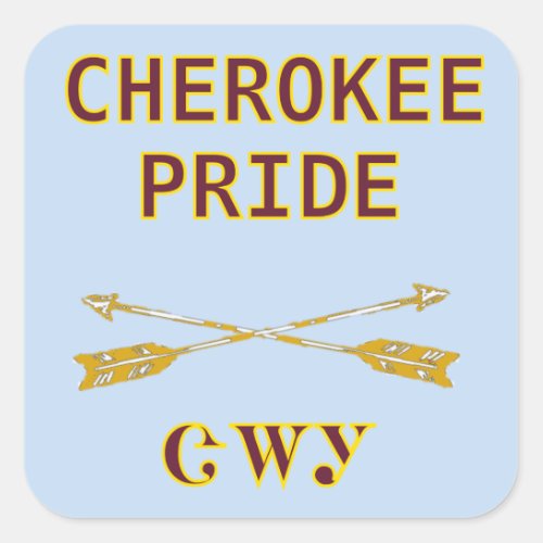 Cherokee Pride With Arrows Sticker