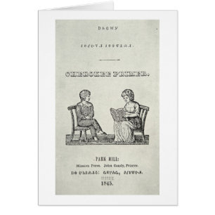 Cherokee Primer, 1845 (engraving) Cards