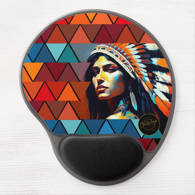 Cherokee Queen Gel Mouse Pad (Front)