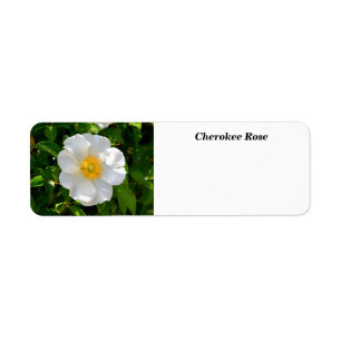 Cherokee Rose Flower  Label