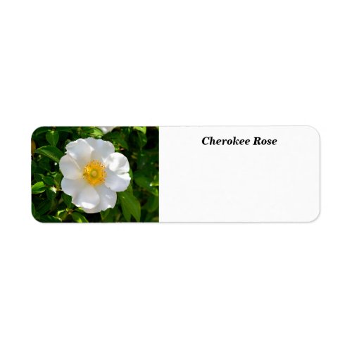 Cherokee Rose Flower  Label