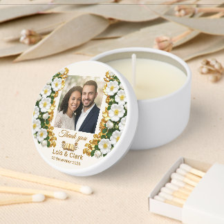 Cherokee Rose Wedding Favor Candle Mini Candle Favors