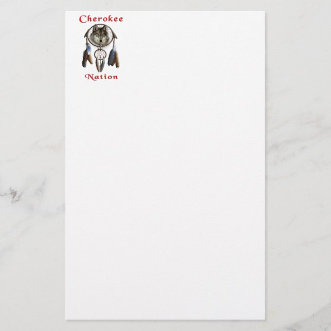 Cherokee Stationery (Front)
