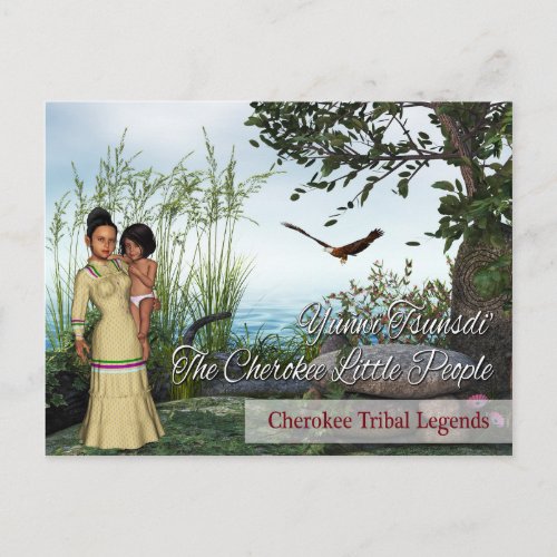 Cherokee Tribal Legends The Little People Postcard