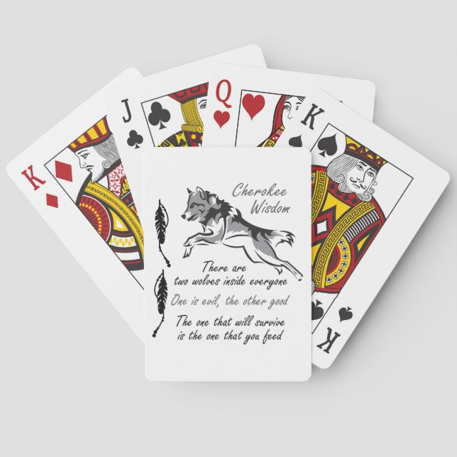 Cherokee Wisdom Poker Cards (Back)