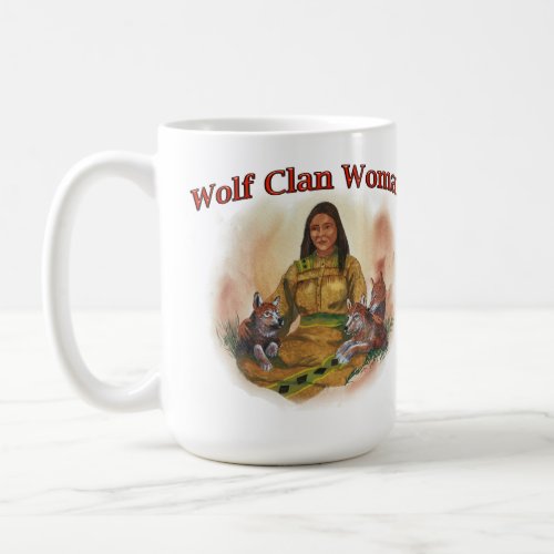 Cherokee Wolf Clan Woman Coffee Mug