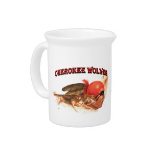 Cherokee Wolves Beverage Pitcher