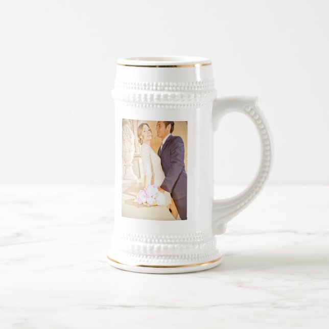 Cherri & Luis wedding stein mug (Right)