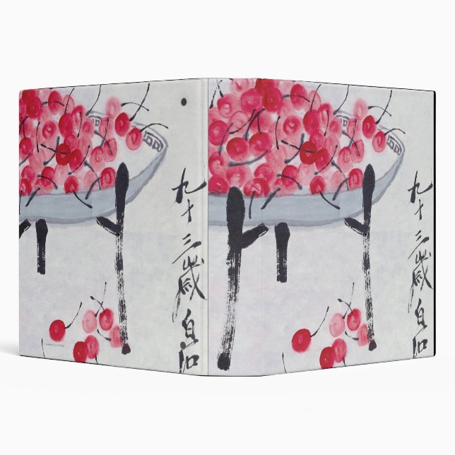 Cherries 3 Ring Binder (Background)