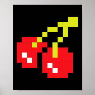 Cherries 80s Video Game Halloween Costume Easy Gro Poster