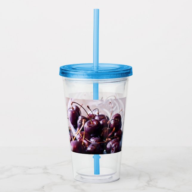 Cherries Acrylic Tumbler (Front)