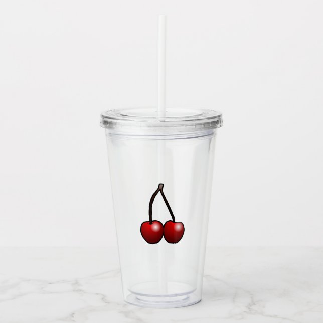 Cherries - Acrylic Tumbler (Front)