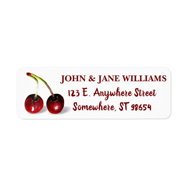 Cherries Address Label (Front)