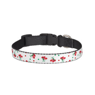 Cherries And Polka Dots Pet Collar