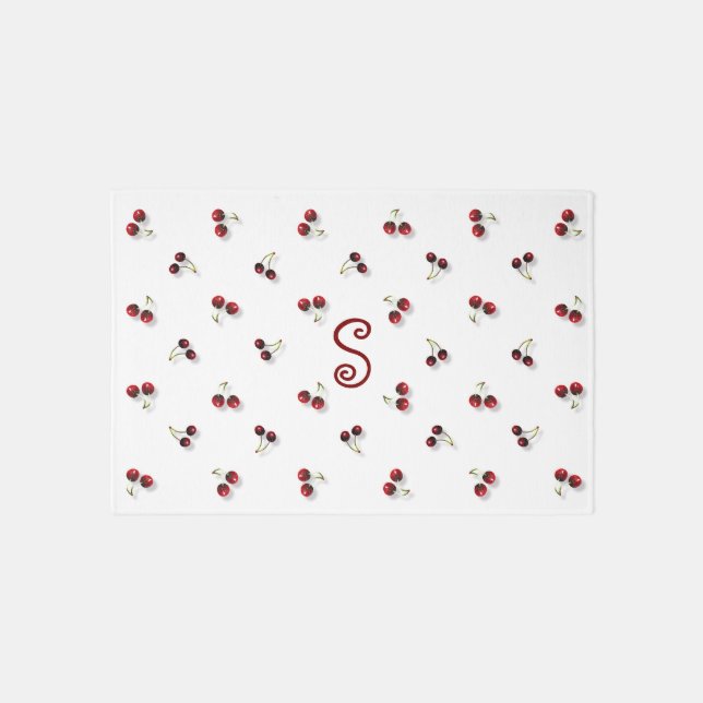 Cherries Area Rug (Front)