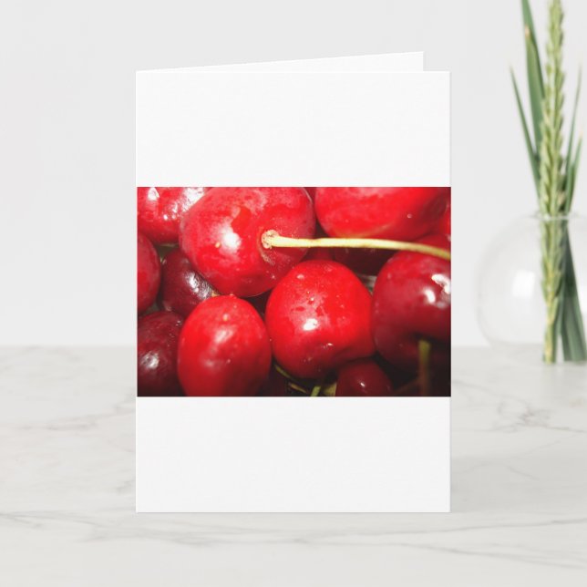 Cherries Art Photo Card (Front)