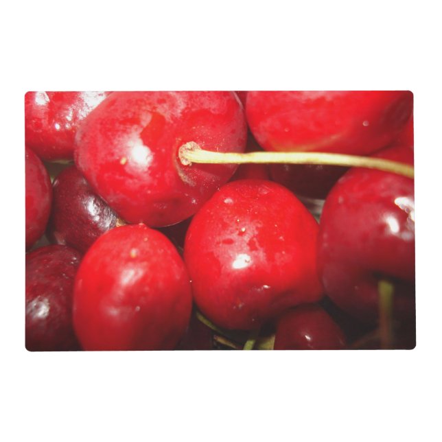 Cherries Art Photo Placemat (Front)