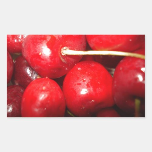 Cherries Art Photo Rectangular Sticker