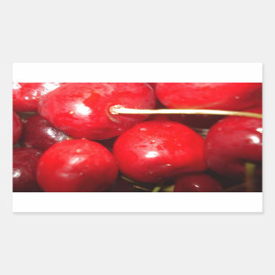 Cherries Art Photo Rectangular Sticker