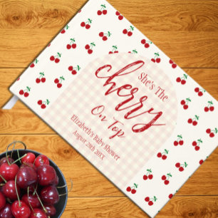 Cherries Baby Shower Guest Book
