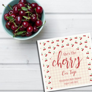 Cherries Baby Shower Napkins