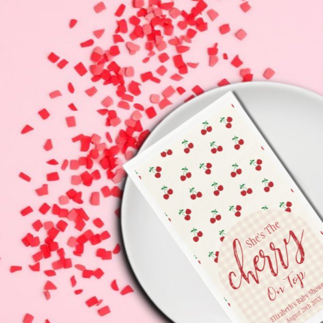 Cherries Baby Shower Paper Guest Towels (Creator Uploaded)
