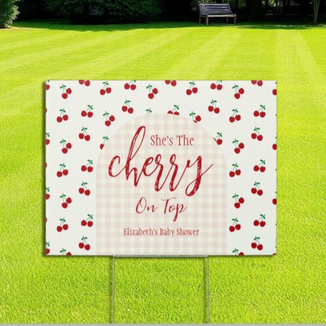 Cherries Baby Shower Sign (Creator Uploaded)