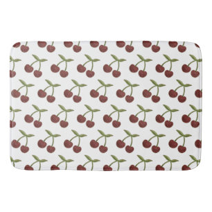 cherries bathroom mat