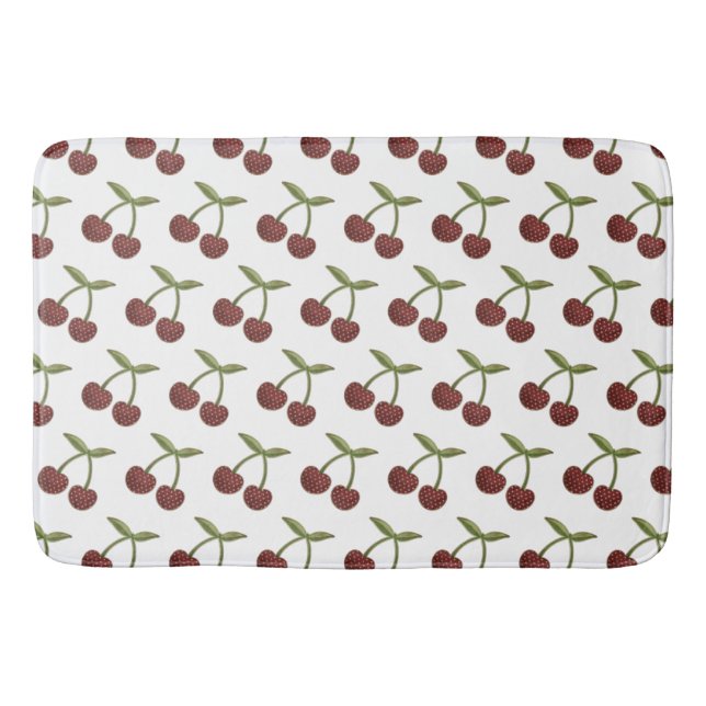 cherries bathroom mat (Front)