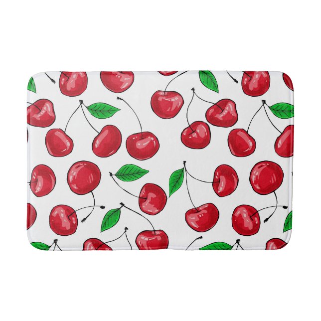 Cherries Bathroom Mat (Front)