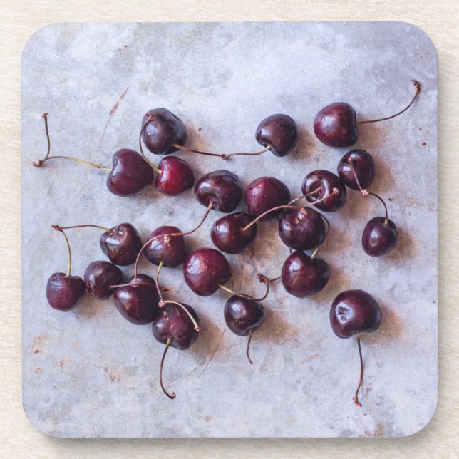 Cherries Beverage Coaster (Front)