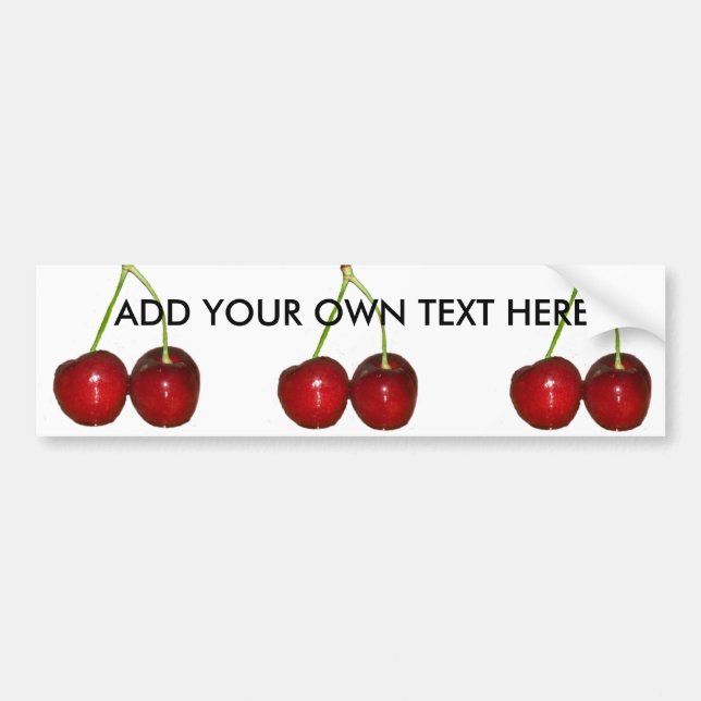 Cherries Bumper Sticker (Front)