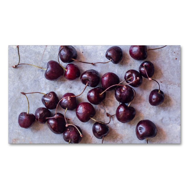 Cherries Business Card Magnet (Front)