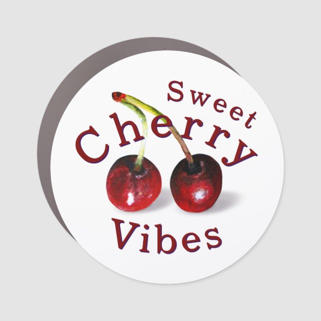 Cherries Car Magnet (Front)