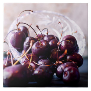 Cherries Ceramic Tile