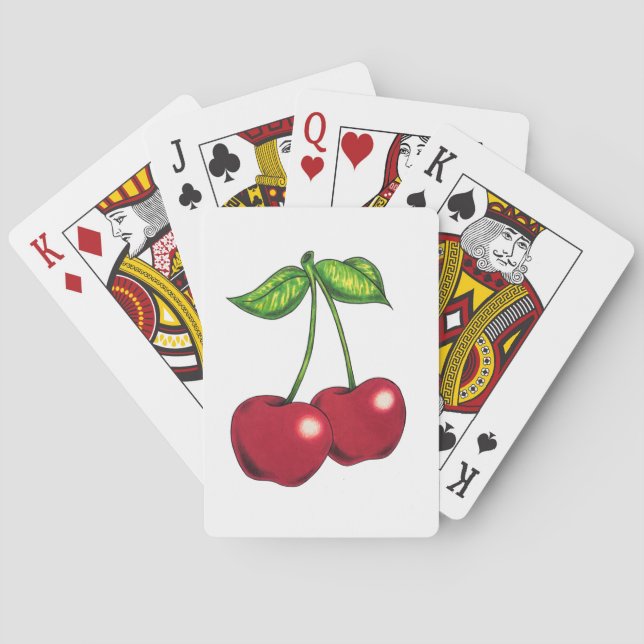 “Cherries” – Cherries on a Vine Playing Cards (Back)