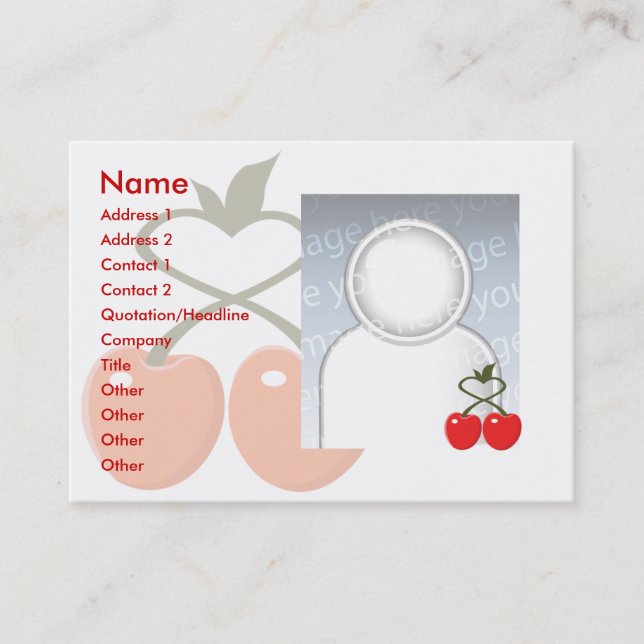 Cherries - Chubby Business Card (Front)