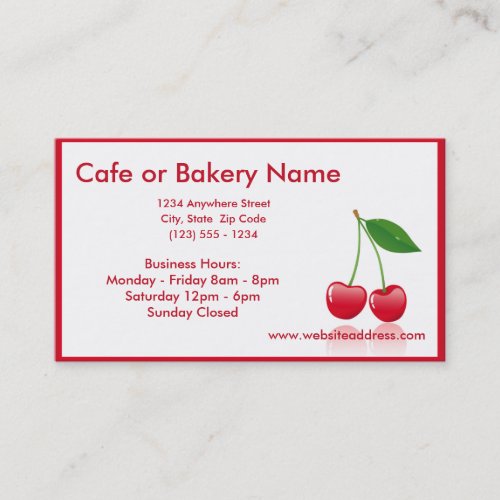 Cherries D2 Business Cards