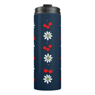 Cherries & Daisies  Thermal Tumbler
