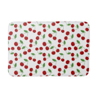 Cherries Design Bath Mat
