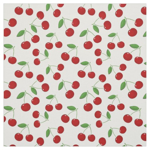 Cherries Design Fabric