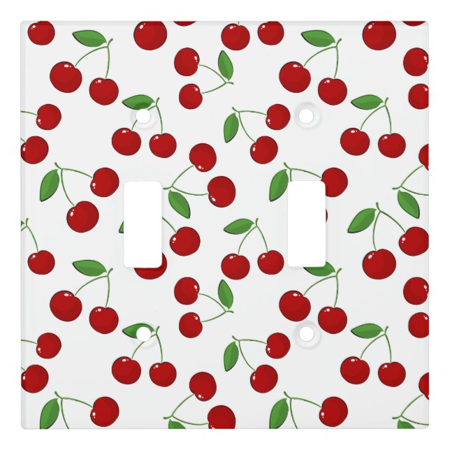 Cherries Design Light Switch Cover (Front)