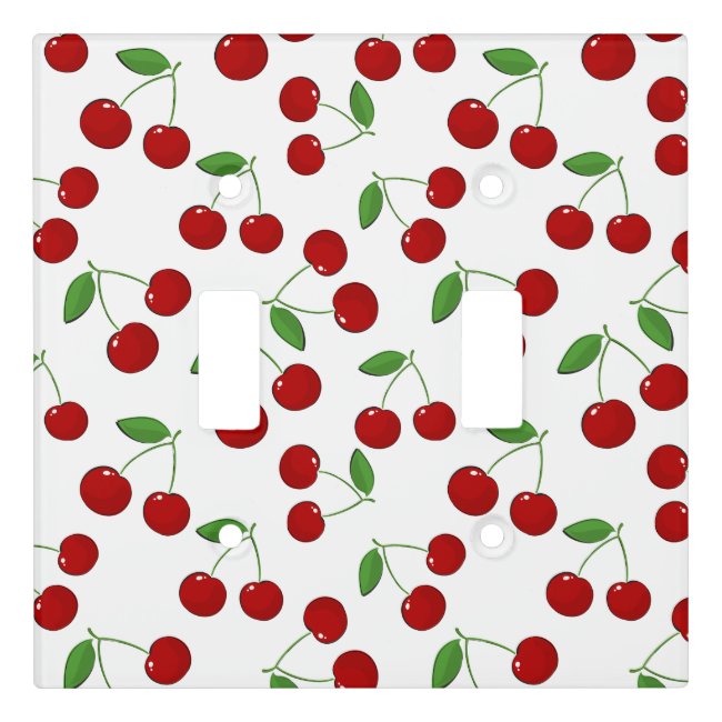 Cherries Design Light Switch Cover