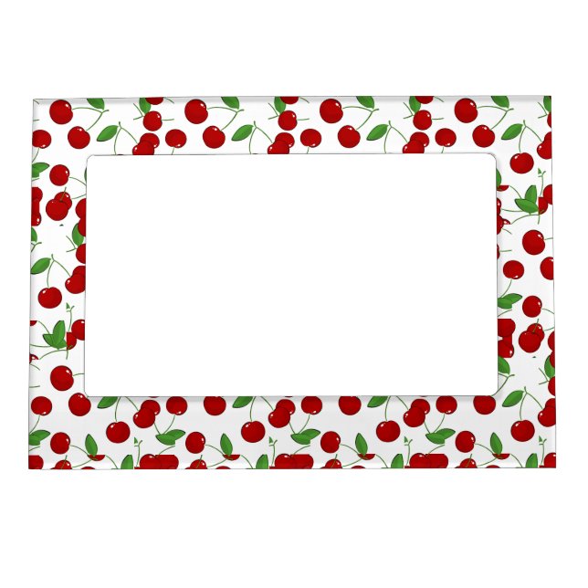 Cherries Design Magnetic Photo Frame (Front)