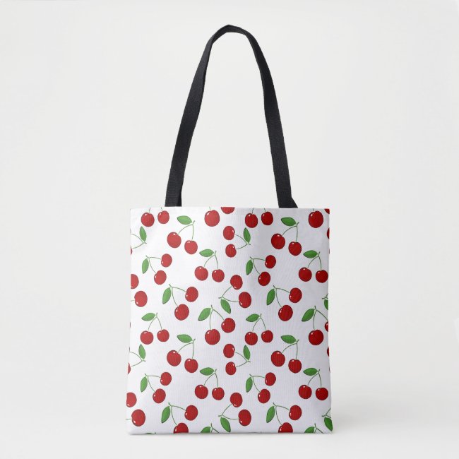 Cherries Design Tote Bag