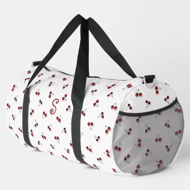 Cherries Duffel Bag (Right Corner)