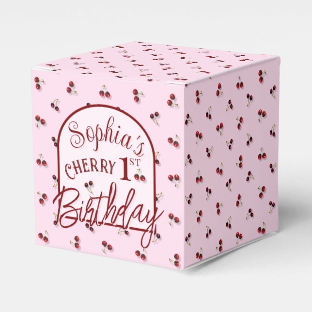 Cherries Favor Box (Front Side)