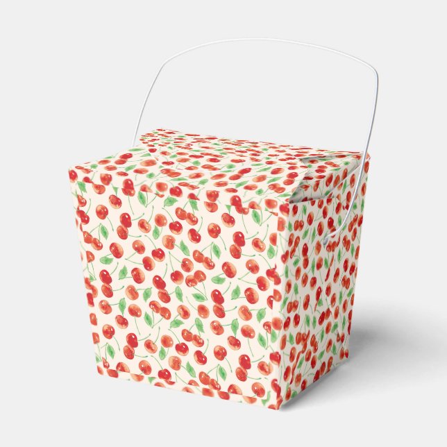 Cherries Favor Boxes (Front Side)