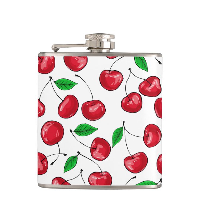 Cherries Flask (Front)