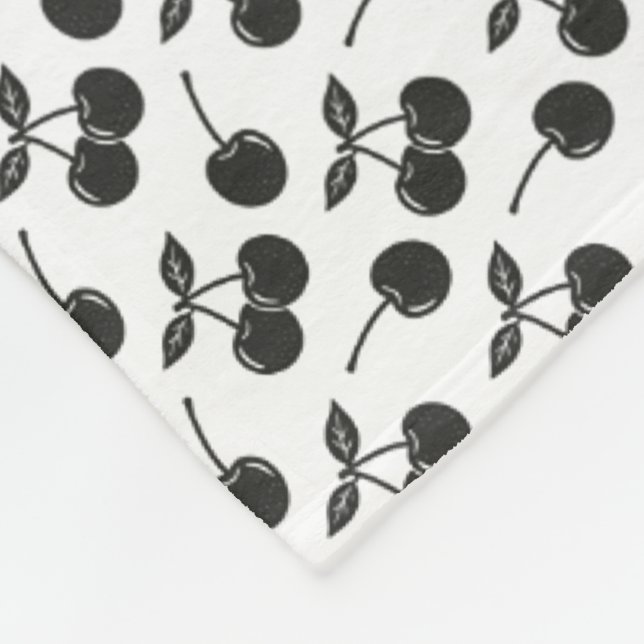 Cherries Fleece Blanket (Corner)